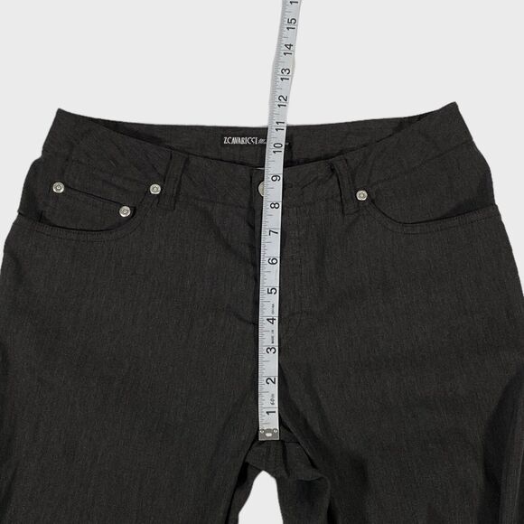 Vintage Z Cavaricci Modern Basic Womens Pants 9 Gray Bootcut 90s Y2K Style 29x32 - Picture 9 of 13